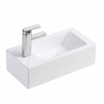 LINEA Left-Hand Ceramic Wall Mounted Basin
